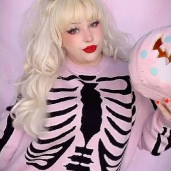 My Violet Pink Skeleton Sweatshirt - Picture 2 of 4